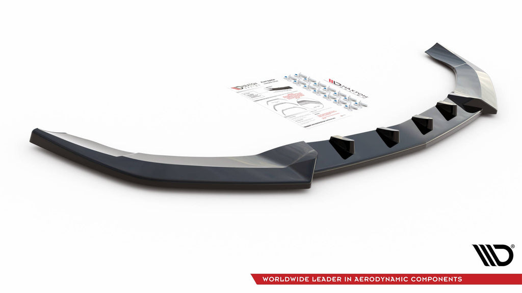 MAXTON DESIGN FRONT SPLITTER V.2 MERCEDES-BENZ E AMG-LINE SEDAN W212 FACELIFT