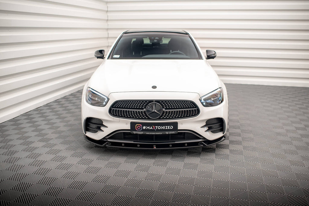 MAXTON DESIGN FRONT SPLITTER V.2 MERCEDES-BENZ E AMG-LINE W213 FACELIFT