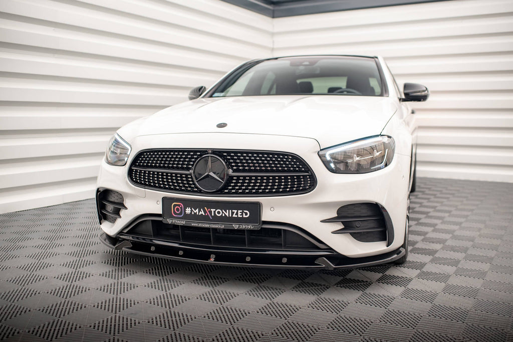 MAXTON DESIGN FRONT SPLITTER V.2 MERCEDES-BENZ E AMG-LINE W213 FACELIFT