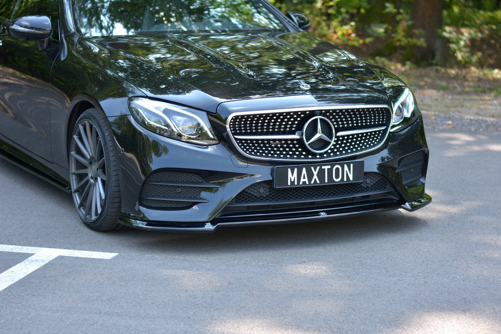 MAXTON DESIGN FRONT SPLITTER V.2 MERCEDES-BENZ E-CLASS W213 COUPE (C238) / / CABRIOLET (A238) AMG-LINE / 53 AMG 2017 - 2020