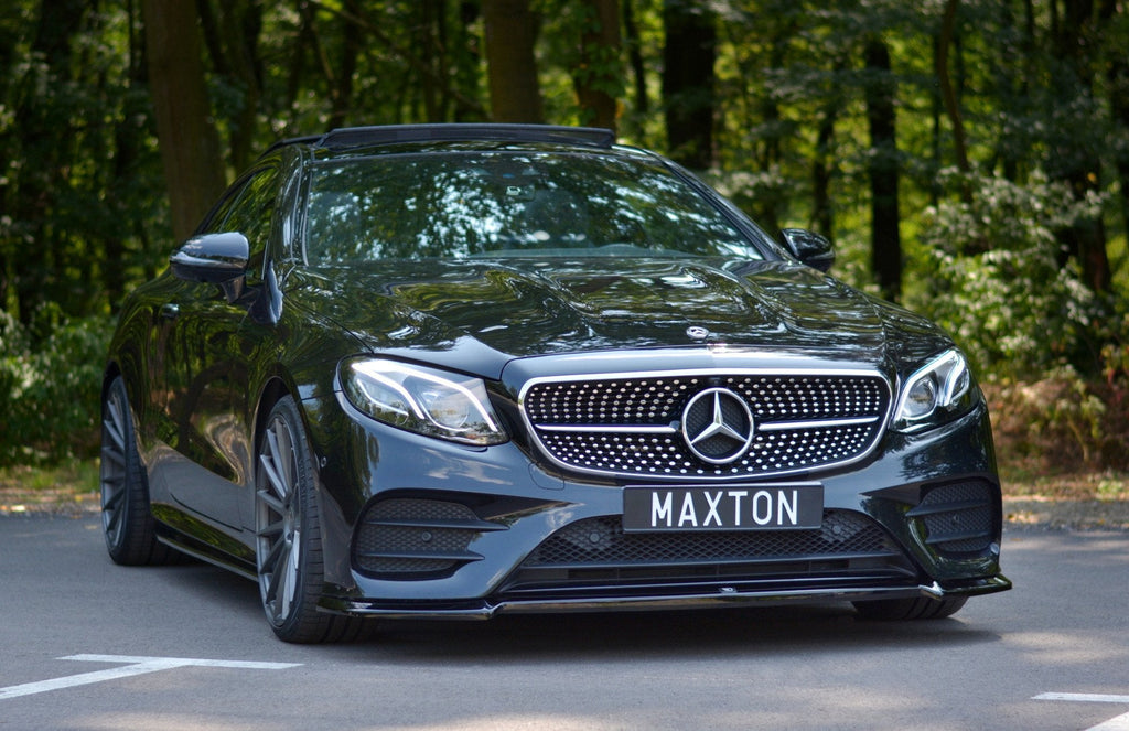 MAXTON DESIGN FRONT SPLITTER V.2 MERCEDES-BENZ E-CLASS W213 COUPE (C238) / / CABRIOLET (A238) AMG-LINE / 53 AMG 2017 - 2020