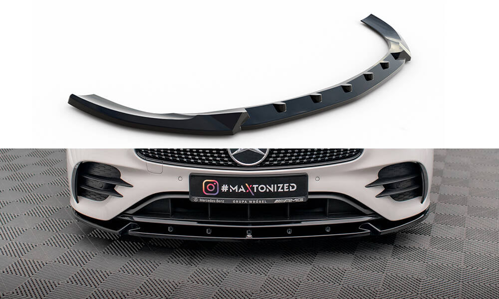 MAXTON DESIGN FRONT SPLITTER V.2 MERCEDES-BENZ E-CLASS W213 COUPE (C238) / CABRIOLET (A238) AMG-LINE / 53 AMG