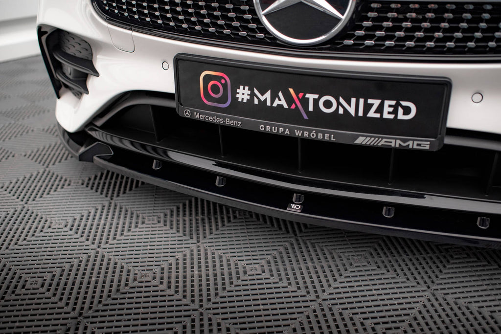 MAXTON DESIGN FRONT SPLITTER V.2 MERCEDES-BENZ E-CLASS W213 COUPE (C238) / CABRIOLET (A238) AMG-LINE / 53 AMG