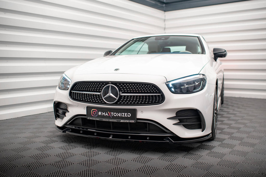 MAXTON DESIGN FRONT SPLITTER V.2 MERCEDES-BENZ E-CLASS W213 COUPE (C238) / CABRIOLET (A238) AMG-LINE / 53 AMG