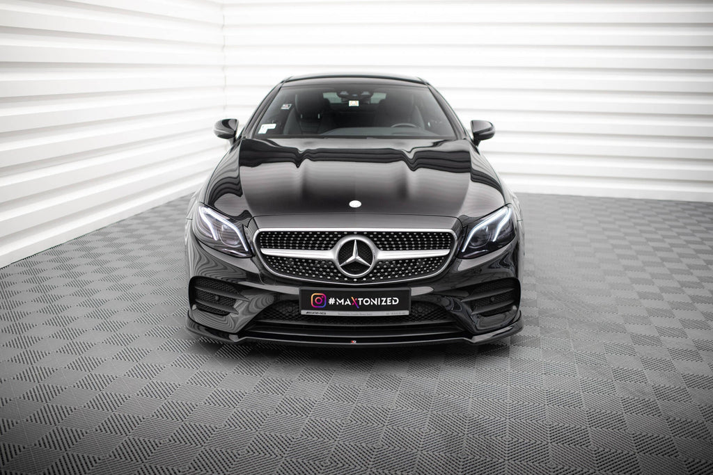 MAXTON DESIGN FRONT SPLITTER V.2 MERCEDES-BENZ E-CLASS W213 COUPE (C238) / / CABRIOLET (A238) AMG-LINE / 53 AMG 2017 - 2020