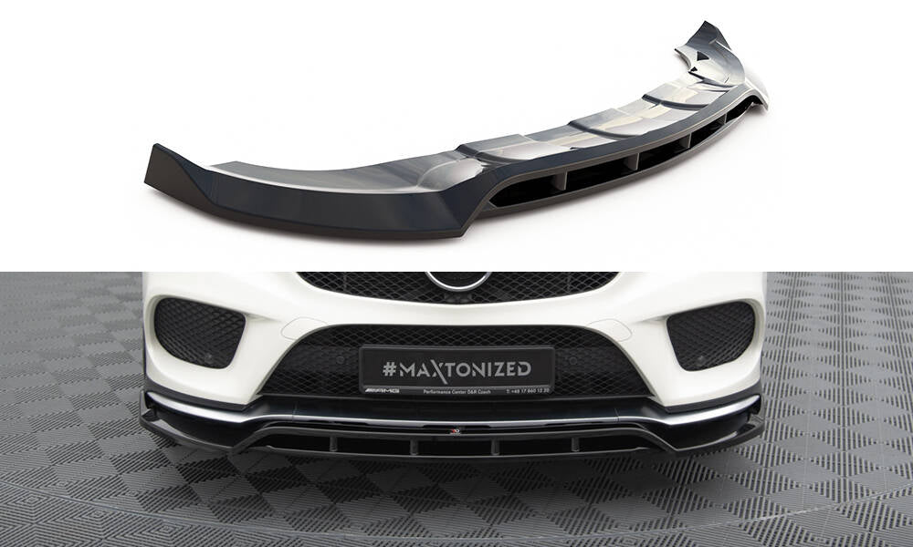 MAXTON DESIGN FRONT SPLITTER V.2 MERCEDES-BENZ GLE COUPE 43 AMG / AMG-LINE C292