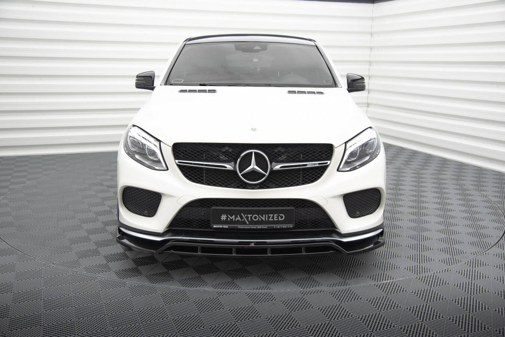 MAXTON DESIGN FRONT SPLITTER V.2 MERCEDES-BENZ GLE COUPE 43 AMG / AMG-LINE C292