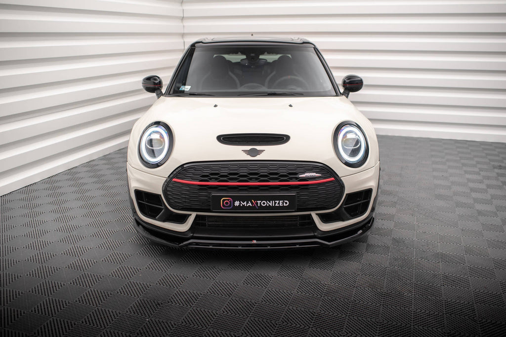 MAXTON DESIGN FRONT SPLITTER V.2 MINI COOPER CLUBMAN JOHN COOPER WORKS F54 FACELIFT