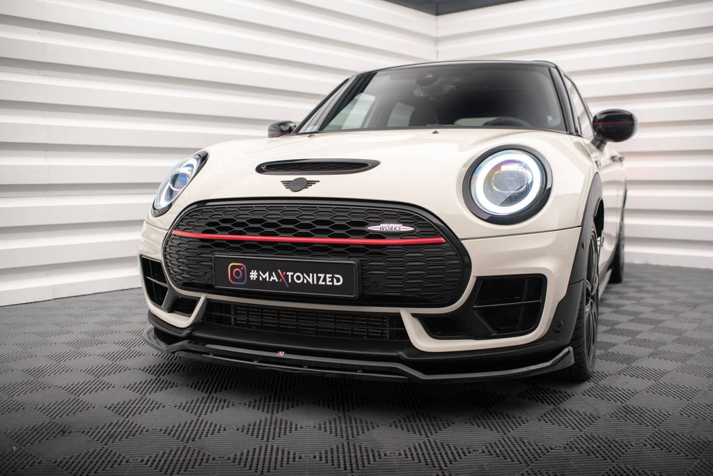 MAXTON DESIGN FRONT SPLITTER V.2 MINI COOPER CLUBMAN JOHN COOPER WORKS F54 FACELIFT