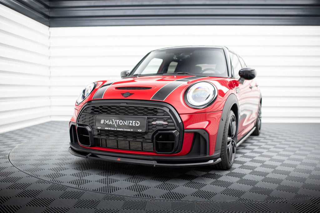 MAXTON DESIGN FRONT SPLITTER V.2 MINI COOPER S JOHN COOPER WORKS F56 FACELIFT