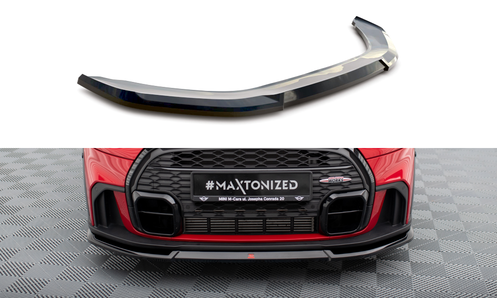 MAXTON DESIGN FRONT SPLITTER V.2 MINI COOPER S JOHN COOPER WORKS F56 FACELIFT