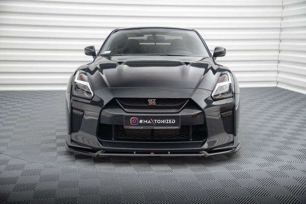 MAXTON DESIGN FRONT SPLITTER V.2 NISSAN GTR R35 FACELIFT