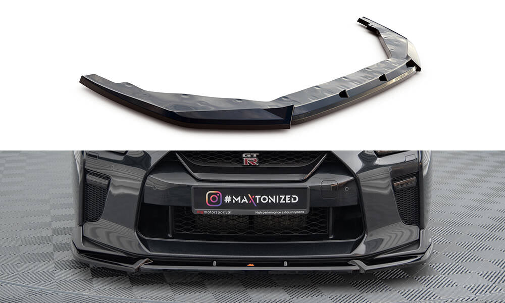 MAXTON DESIGN FRONT SPLITTER V.2 NISSAN GTR R35 FACELIFT