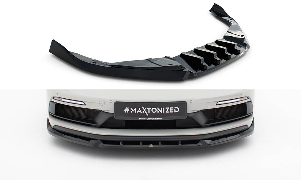 MAXTON DESIGN Front Splitter V.2 Porsche 718 Cayman GTS 982c