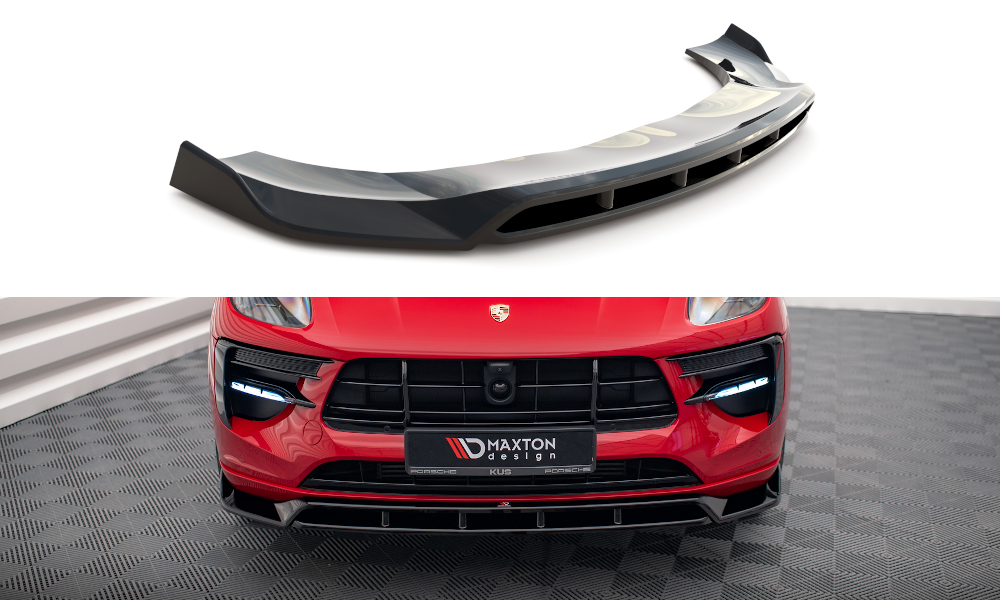 MAXTON DESIGN FRONT SPLITTER V.2 PORSCHE MACAN MK1 FACELIFT