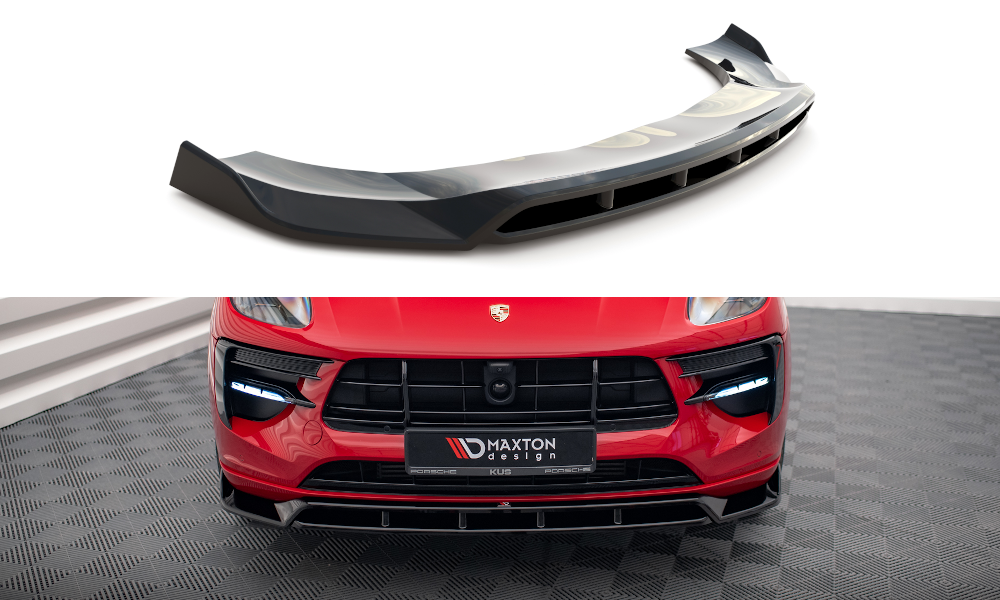 MAXTON DESIGN Front Splitter V.2 Porsche Macan GTS / Sport Design Mk1 Facelift