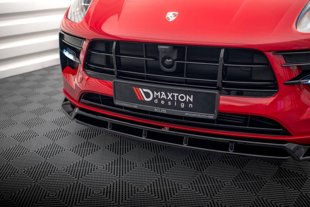 MAXTON DESIGN Front Splitter V.2 Porsche Macan GTS / Sport Design Mk1 Facelift
