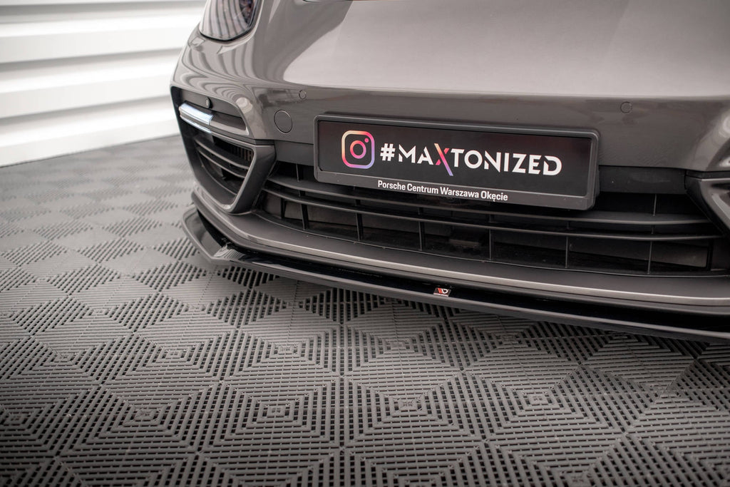 MAXTON DESIGN FRONT SPLITTER V.2 PORSCHE PANAMERA Turbo S E-HYBRID 971