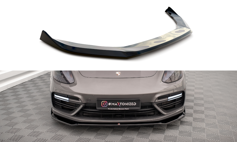 MAXTON DESIGN FRONT SPLITTER V.2 PORSCHE PANAMERA Turbo S E-HYBRID 971