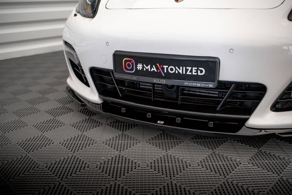 MAXTON DESIGN FRONT SPLITTER V.2 PORSCHE PANAMERA TURBO 970