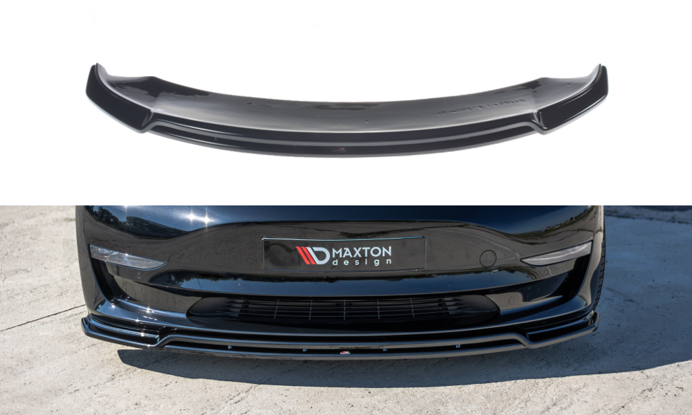 MAXTON DESIGN FRONT SPLITTER V.2 TESLA MODEL 3