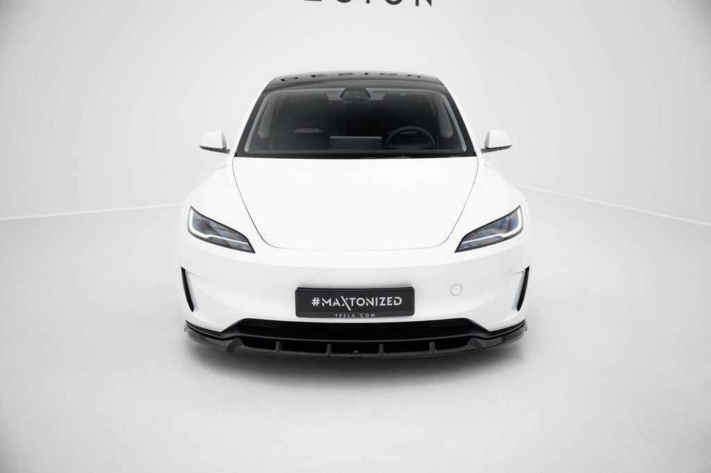 MAXTON DESIGN Front Splitter V.2 Tesla Model 3 Performance Mk1 Facelift