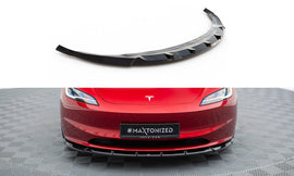 MAXTON DESIGN FRONT SPLITTER V.2 TESLA MODEL 3 PROJECT HIGHLAND (FACELIFT)