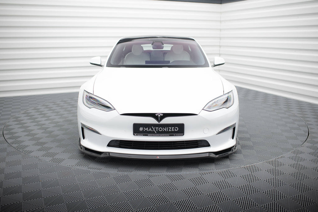 MAXTON DESIGN FRONT SPLITTER V.2 TESLA MODEL S PLAID MK1 FACELIFT