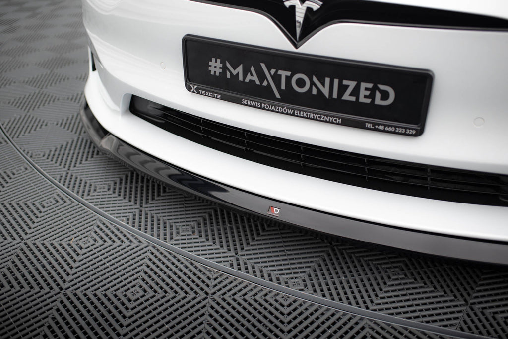 MAXTON DESIGN FRONT SPLITTER V.2 TESLA MODEL S PLAID MK1 FACELIFT