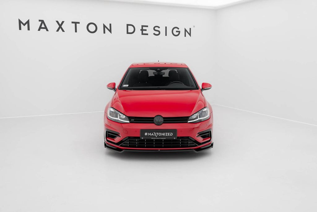 MAXTON DESIGN FRONT SPLITTER V.2 VW GOLF VII R (FACELIFT)