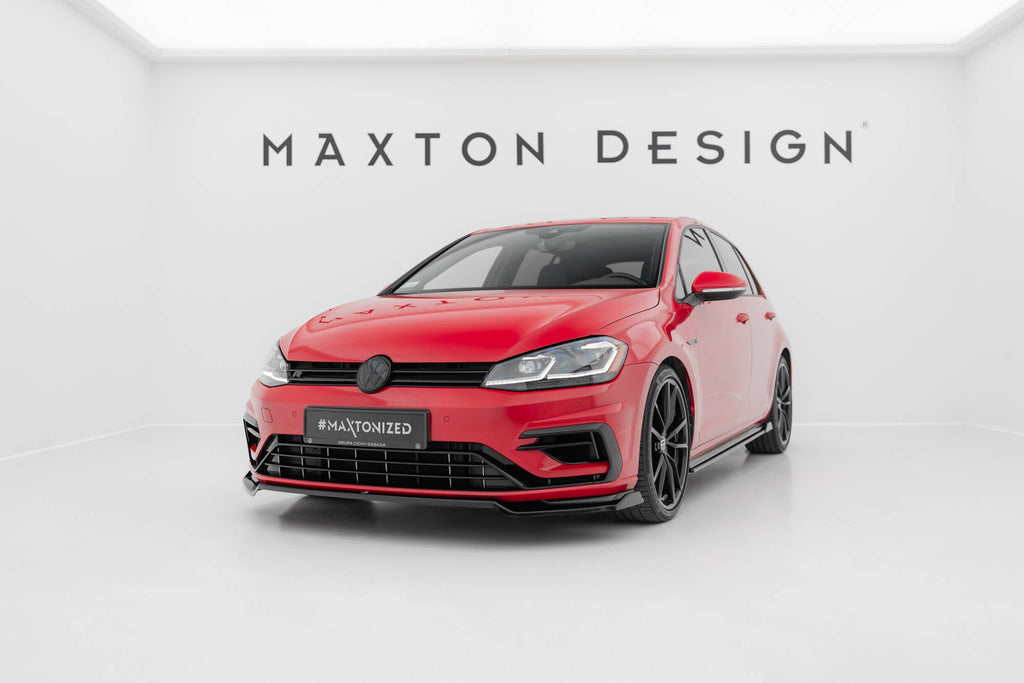 MAXTON DESIGN FRONT SPLITTER V.2 VW GOLF VII R (FACELIFT)