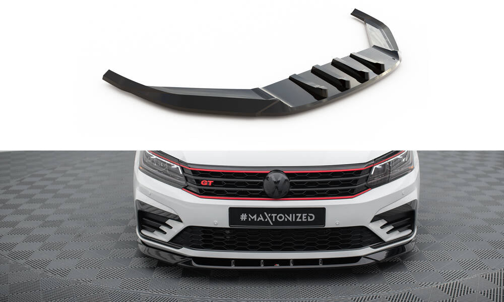 MAXTON DESIGN FRONT SPLITTER V.2 VOLKSWAGEN PASSAT GT B8 FACELIFT USA