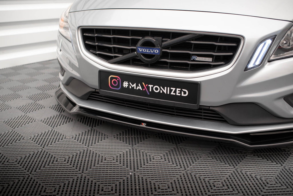 MAXTON DESIGN FRONT SPLITTER V.2 VOLVO S60 R-DESIGN MK2