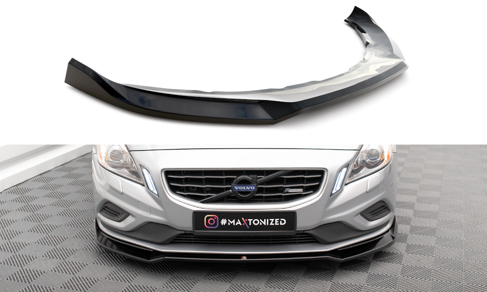 MAXTON DESIGN FRONT SPLITTER V.2 VOLVO S60 R-DESIGN MK2