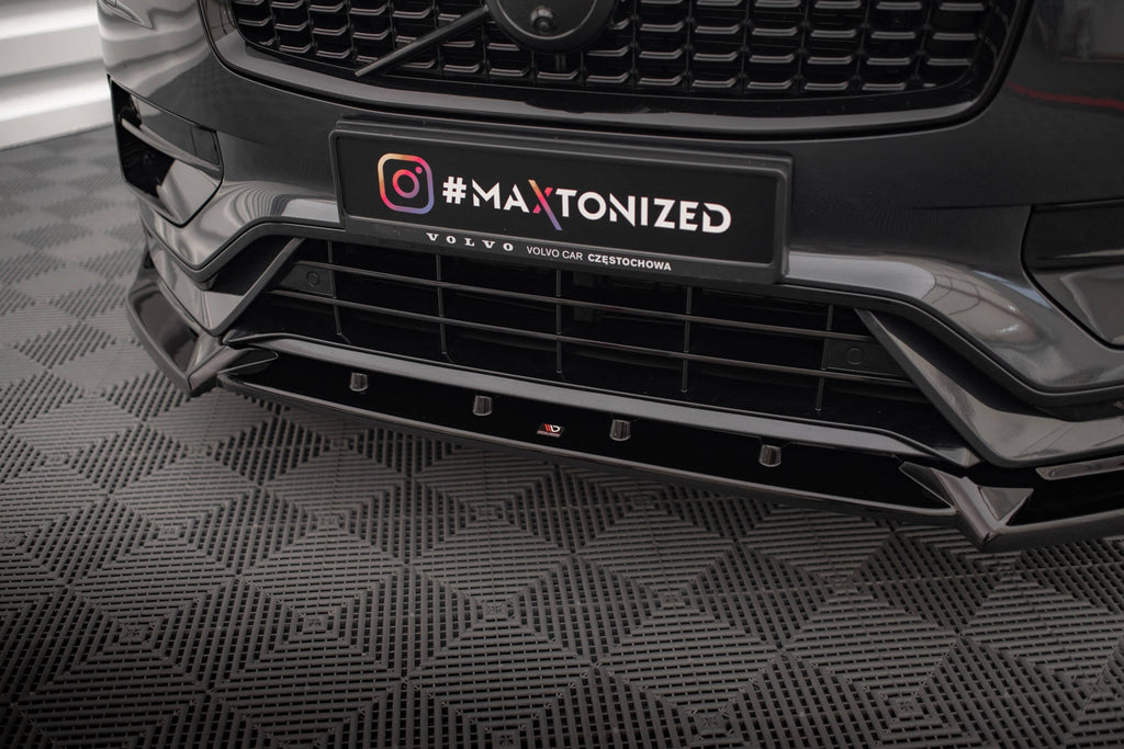 MAXTON DESIGN FRONT SPLITTER V.2 VOLVO XC90 R-DESIGN MK2 FACELIFT