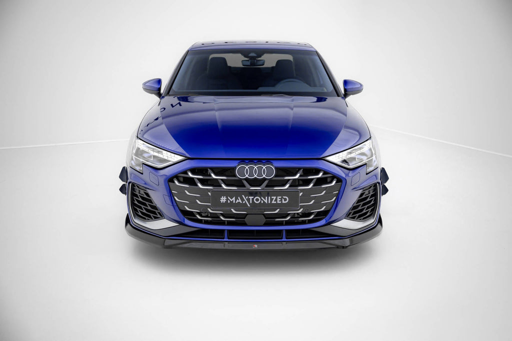 MAXTON DESIGN Front Splitter V.3 Audi A3 S-Line Sedan / S3 Sedan 8Y Facelift