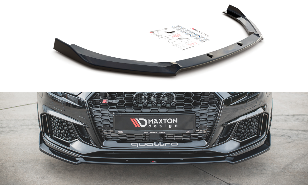 MAXTON DESIGN FRONT SPLITTER V.3 AUDI RS3 8V FACELIFT Sportback