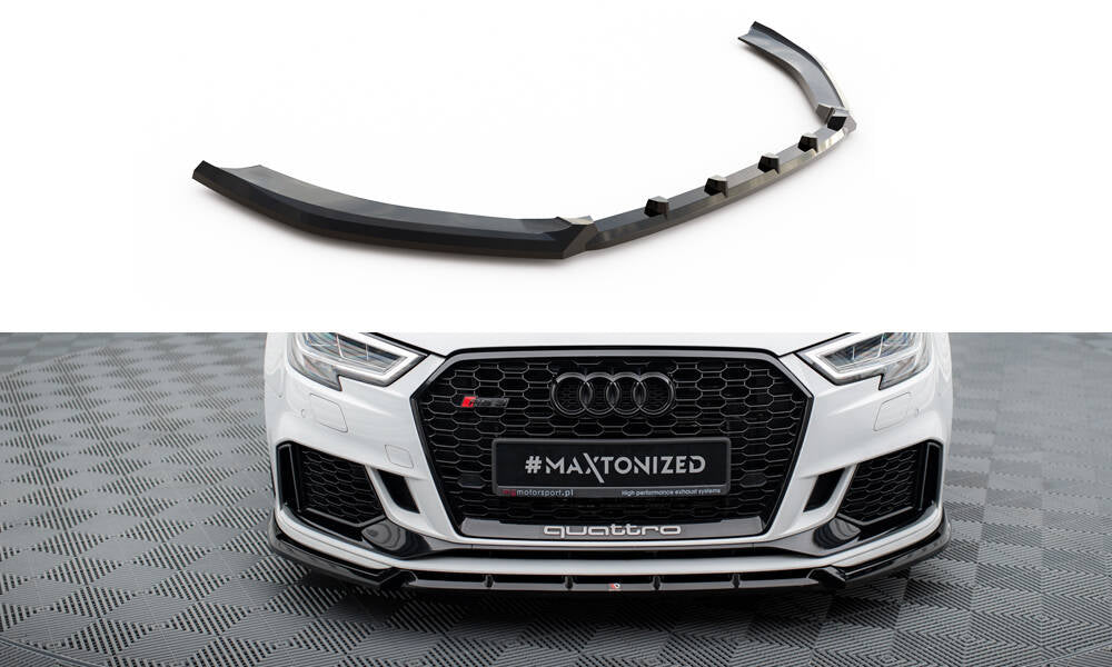 MAXTON DESIGN FRONT SPLITTER V.3 AUDI RS3 SEDAN 8V FACELIFT