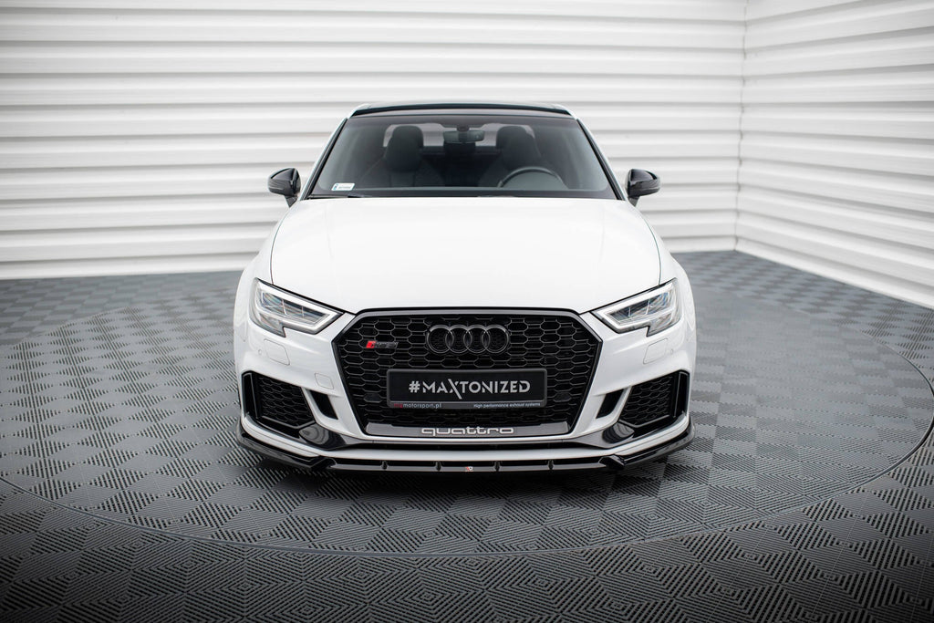 MAXTON DESIGN FRONT SPLITTER V.3 AUDI RS3 SEDAN 8V FACELIFT