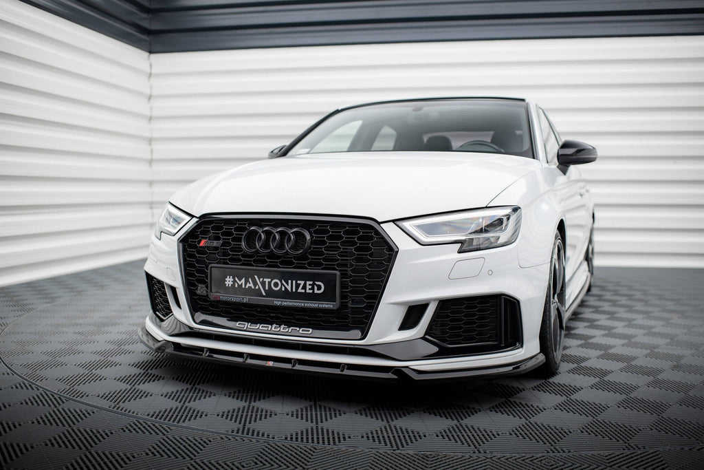 MAXTON DESIGN FRONT SPLITTER V.3 AUDI RS3 SEDAN 8V FACELIFT