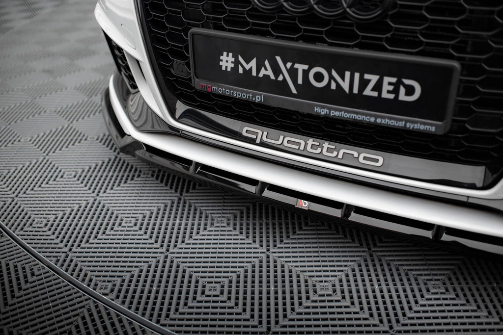 MAXTON DESIGN FRONT SPLITTER V.3 AUDI RS3 SEDAN 8V FACELIFT