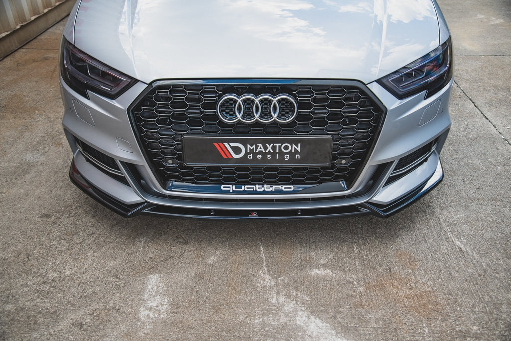 MAXTON DESIGN FRONT SPLITTER V.3 AUDI S3 / A3 S-LINE 8V FACELIFT