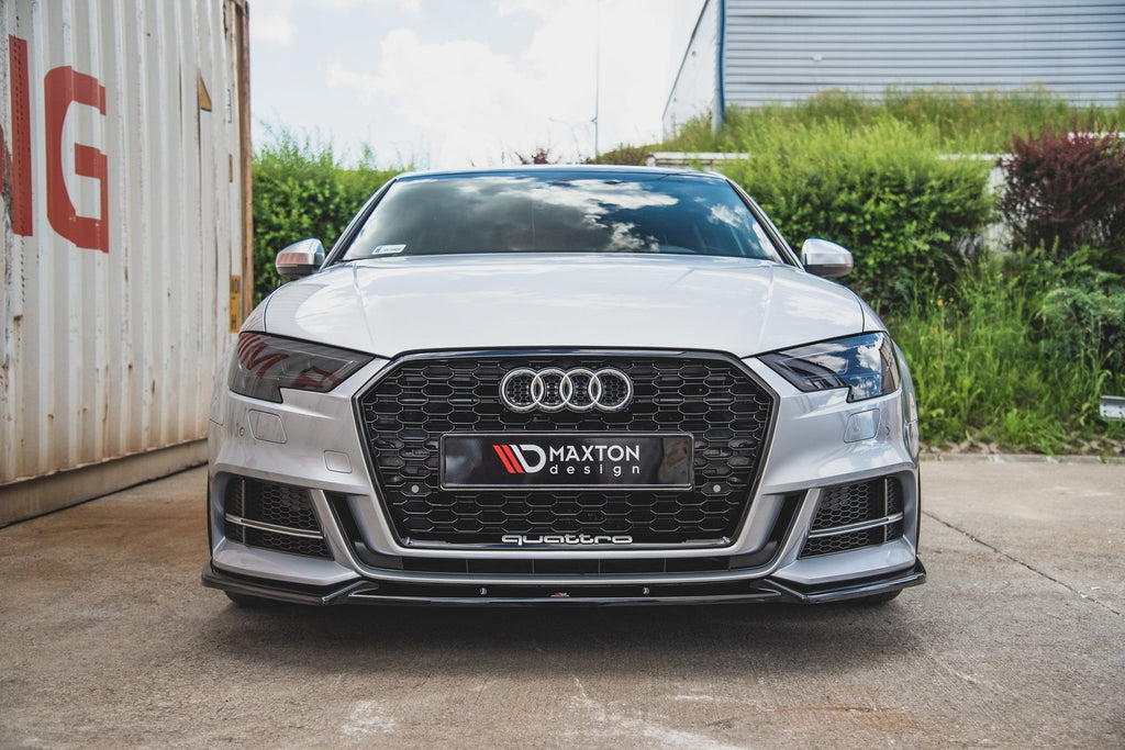 MAXTON DESIGN FRONT SPLITTER V.3 AUDI S3 / A3 S-LINE 8V FACELIFT