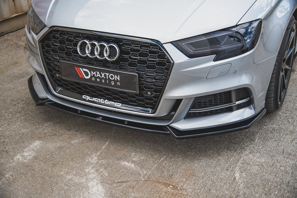 MAXTON DESIGN FRONT SPLITTER V.3 AUDI S3 / A3 S-LINE 8V FACELIFT