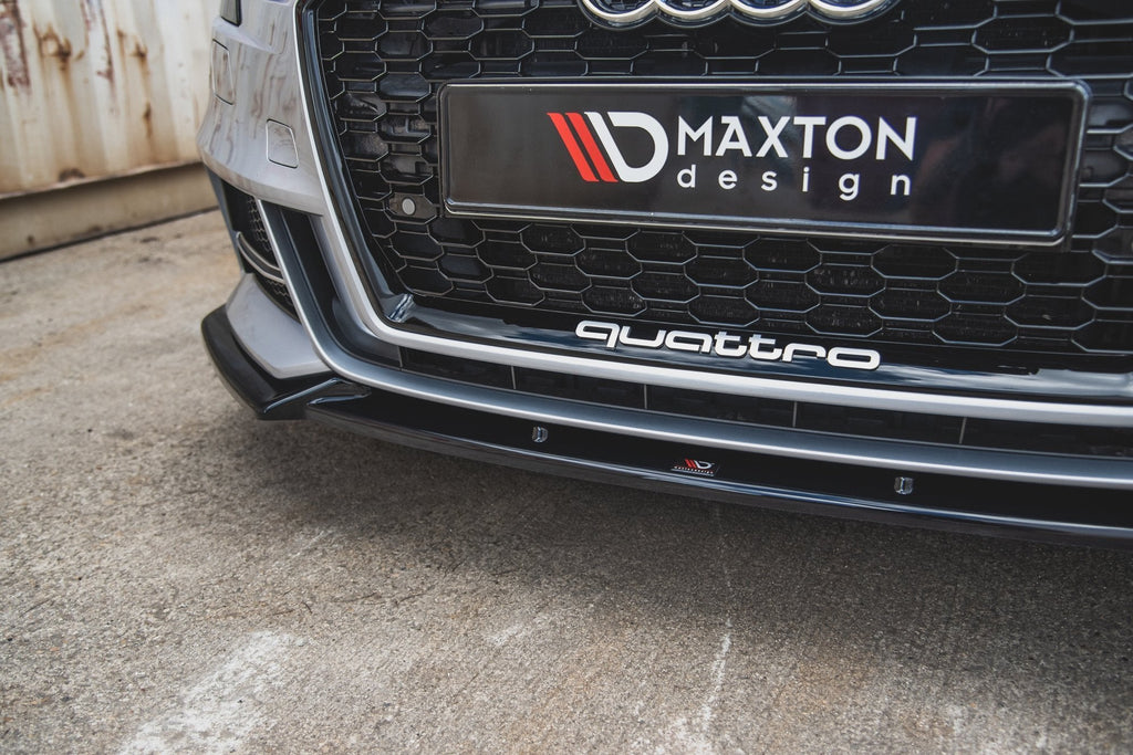 MAXTON DESIGN FRONT SPLITTER V.3 AUDI S3 / A3 S-LINE 8V FACELIFT