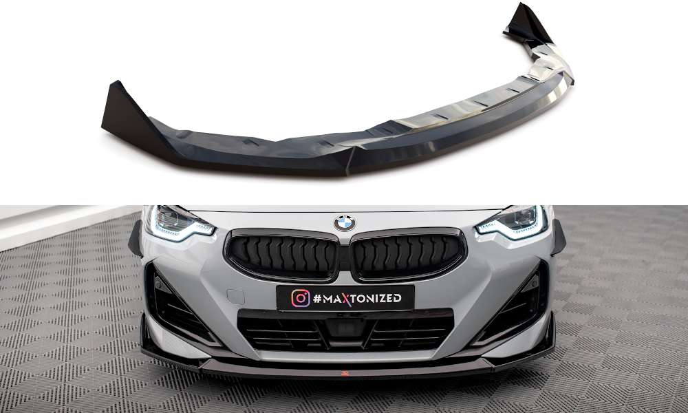 MAXTON DESIGN FRONT SPLITTER V.3 BMW 2 COUPE M-PACK / M240I G42