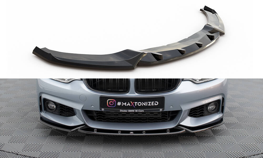 MAXTON DESIGN FRONT SPLITTER V.3 BMW 4 COUPE M-PACK F32