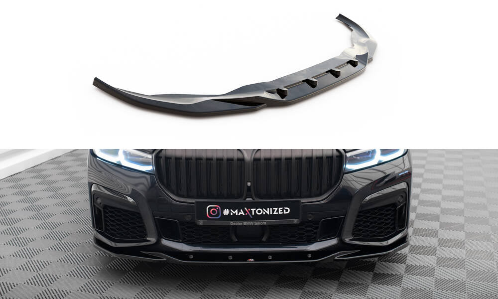 MAXTON DESIGN FRONT SPLITTER V.3 BMW 7 G11 M-PACK FACELIFT