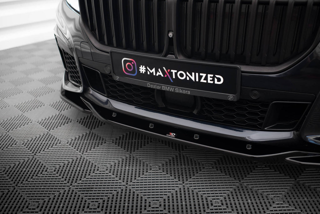 MAXTON DESIGN FRONT SPLITTER V.3 BMW 7 G11 M-PACK FACELIFT