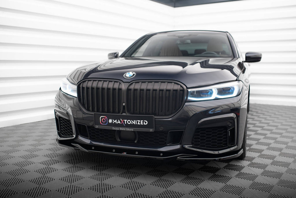 MAXTON DESIGN FRONT SPLITTER V.3 BMW 7 G11 M-PACK FACELIFT